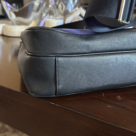 Coach Black Solid Leather Messenger Crossbody Adjustable Strap Shoulder Bag - Picture 7 of 12